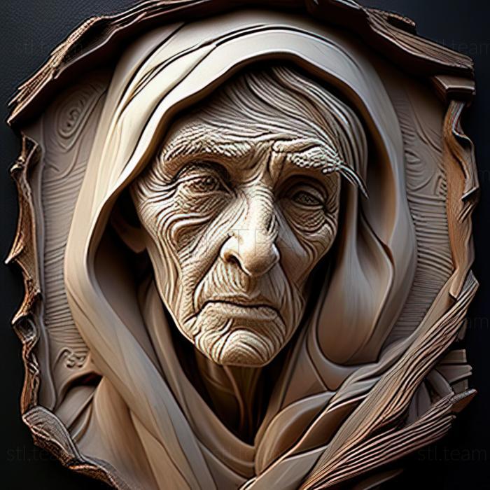 3D модель Мэри Суонн, американская художница. (STL)